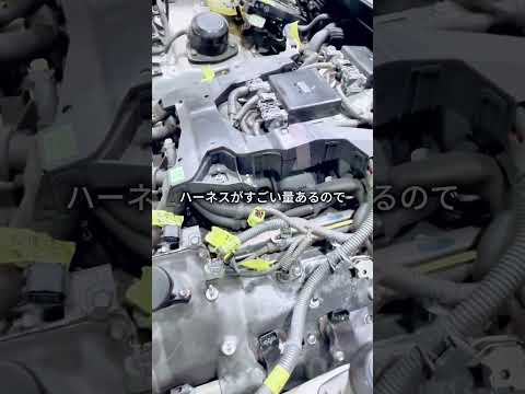 ドナー車LS460のエンジン取り外しを開始